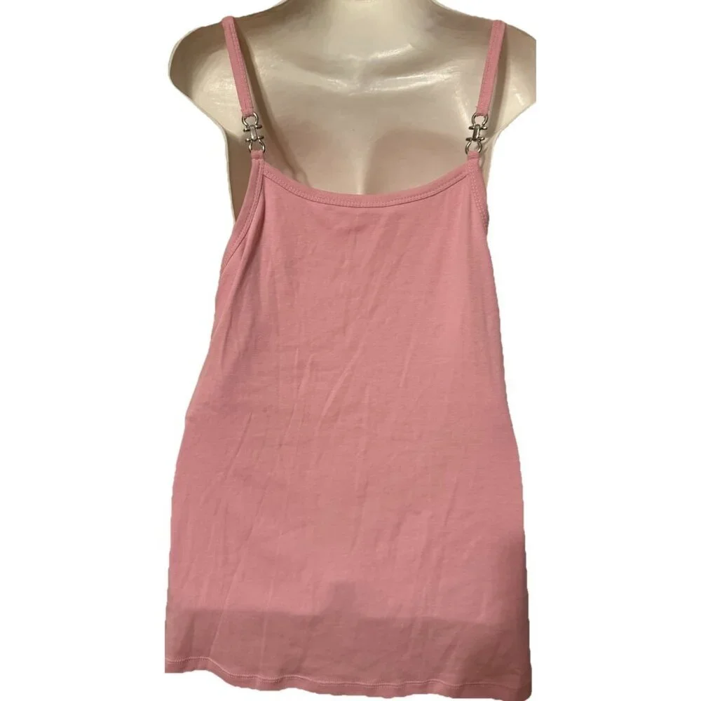Biker Clothing Company 3XL Pink Silver‎ Sequins Sleeveless Wing Pattern